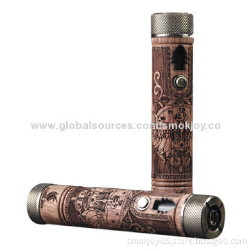Smokjoy Wooden N Fire Max Mod Mechanical E Cigarettes with Chargeable Voltage
